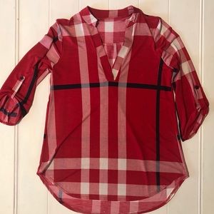 Plaid Top size S
